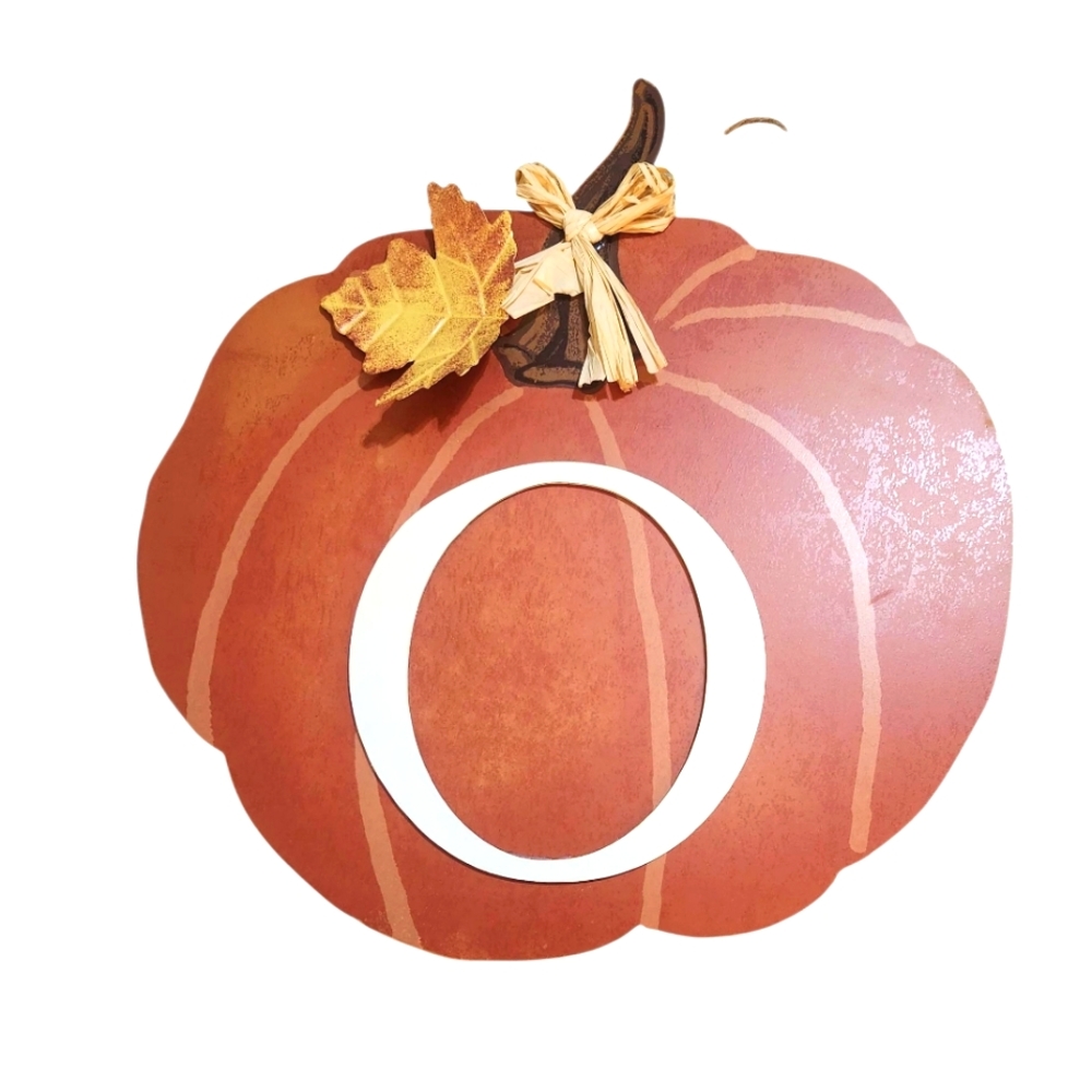 Ashland Fall Pumpkin Initial Wall Décor